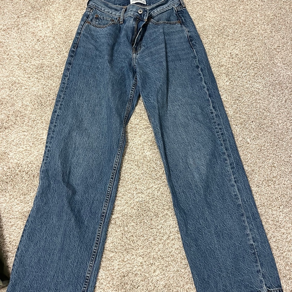 Abercrombie & Fitch Men's Straight Blue Jeans